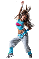 Image of a Hip Hop style dancing girl to supplement Website Design service